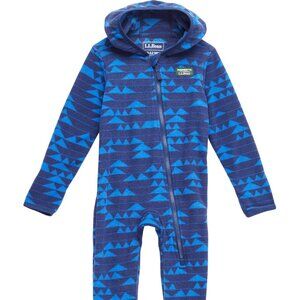 L.L.Bean Fitness Fleece Bunting (Infant), Sapphire Blue, size 6-12, almost new